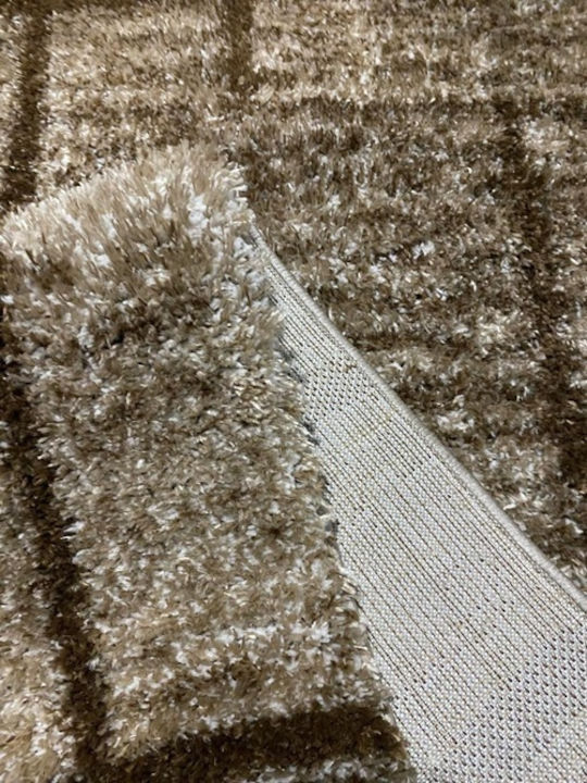 Jasmine Js Shaggy Bedroom Rugs Set Camel Brown JS-842-camel-brown-Set 3pcs