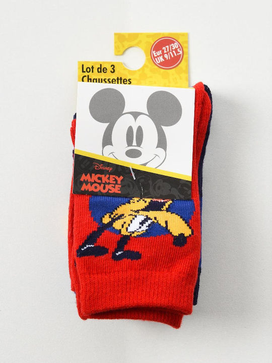 Superheroes Kids' Socks Red 3 Pairs