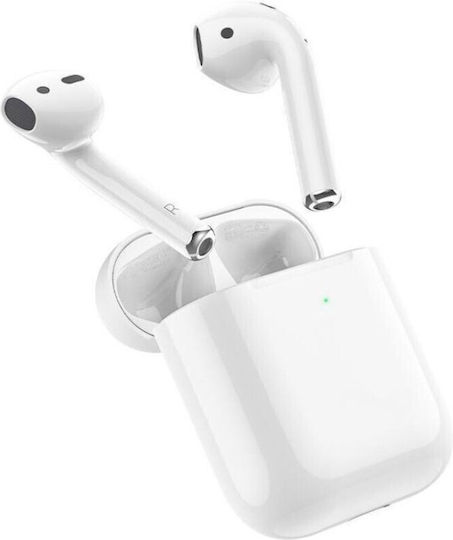 Borofone BW89 Earbud Bluetooth Handsfree Earphones with Charging Case White