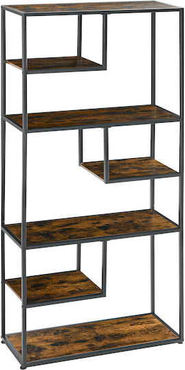 Βιβλιοθήκη Καφέ 83x34x180εκ.