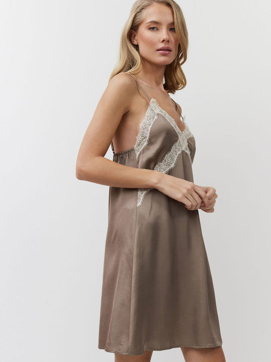 Aruelle Women's Nightdress Mocha
