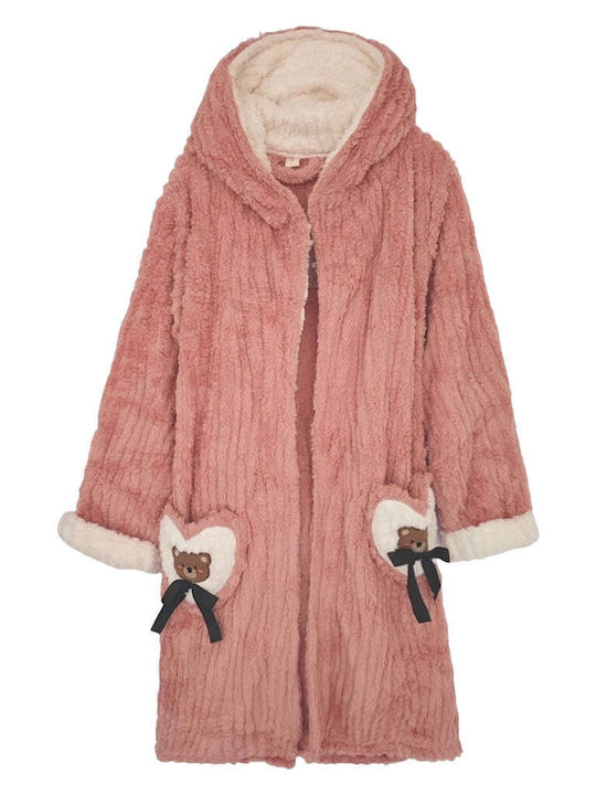 Ustyle Damen Robe Salmon