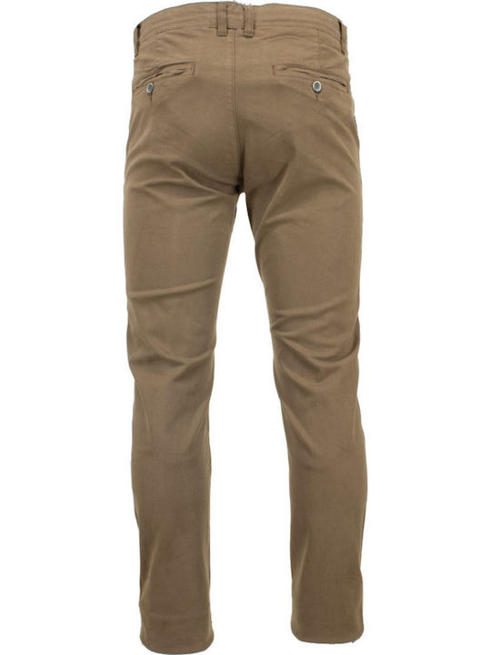 Pantaloni Chino cu Croială Normală Beige