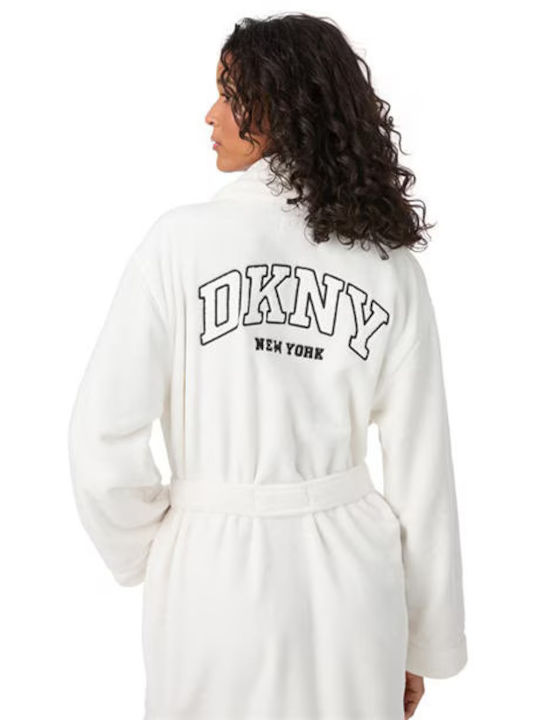 DKNY Γυναικεία Ρόμπα Cream Signature