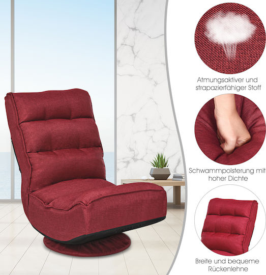 Vielseitiger Sitzsack Sessel Rote 75x59x83cm