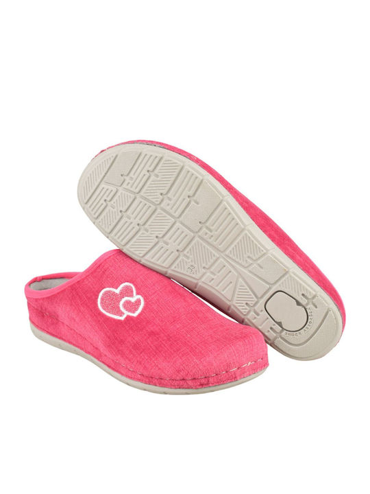 Anatomische Damen Hausschuhe Fuchsie