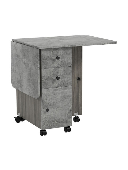 Tisch Küche Klappbar Grey Wood And Stone 120x60x76.5cm
