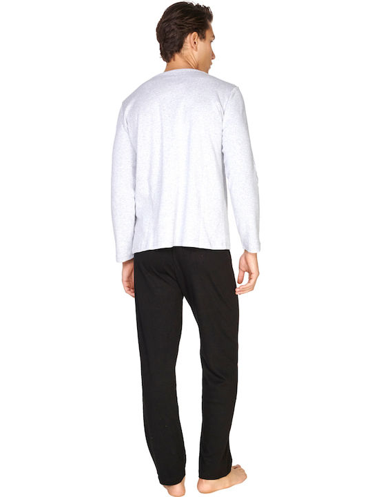 Comfort Men's Winter Pajamas Set Gray