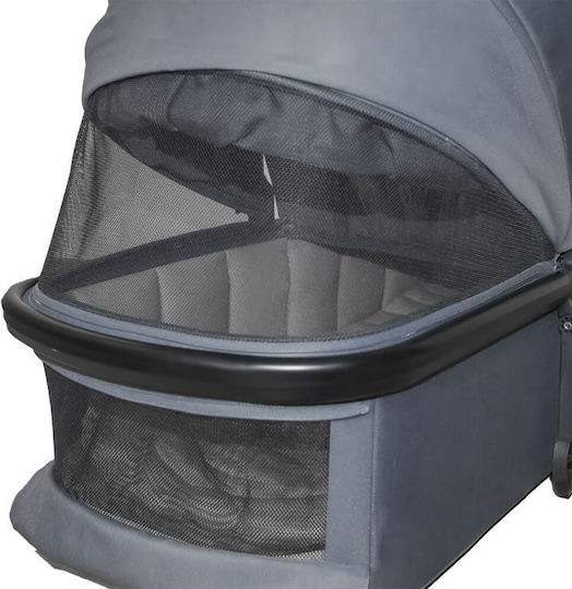 Bebe Stars Mirage Ρυθμιζόμενο Καρότσι 3 σε 1 Kατάλληλο για Nεογέννητο Grey 9.6kg