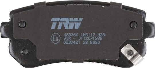 Trw Gdb3421 Brake Pad Set Disc Brake