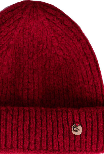 Beanie Frauen Beanie Gestrickt in Rot Farbe