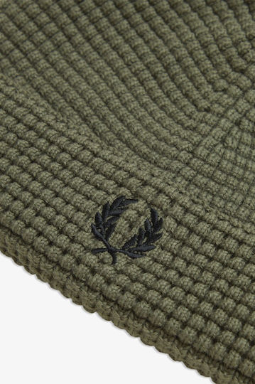 Beanie Männer Beanie Gestrickt in Khaki Farbe