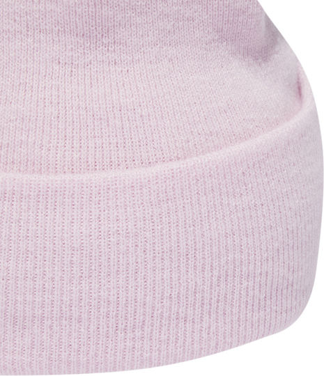 Tonal Met Bean Beanie Beanie Knitted in Pink color