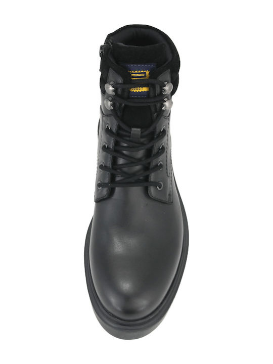 Leder Schwarz Herrenstiefel
