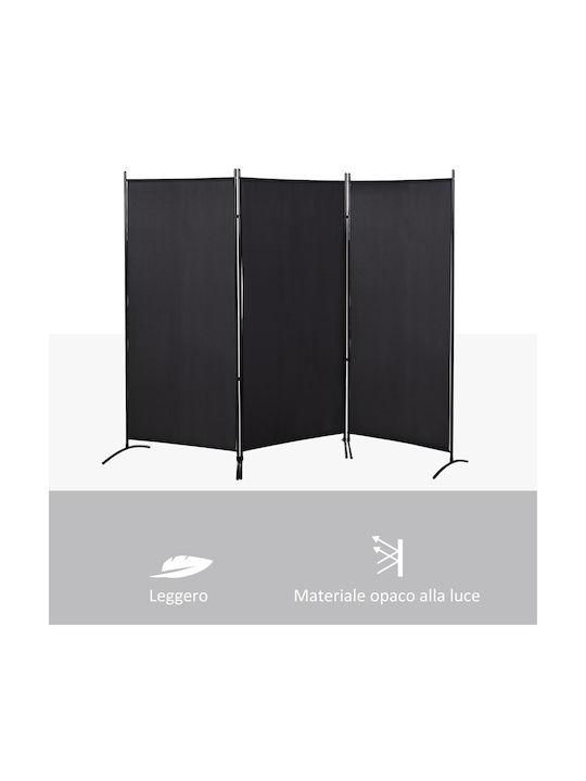 HomCom Decorativ Paravan Metalic 253x182cm