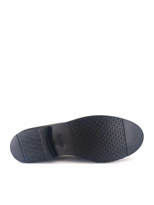 Δερμάτινα Γυναικεία Loafers σε Μαύρο Χρώμα