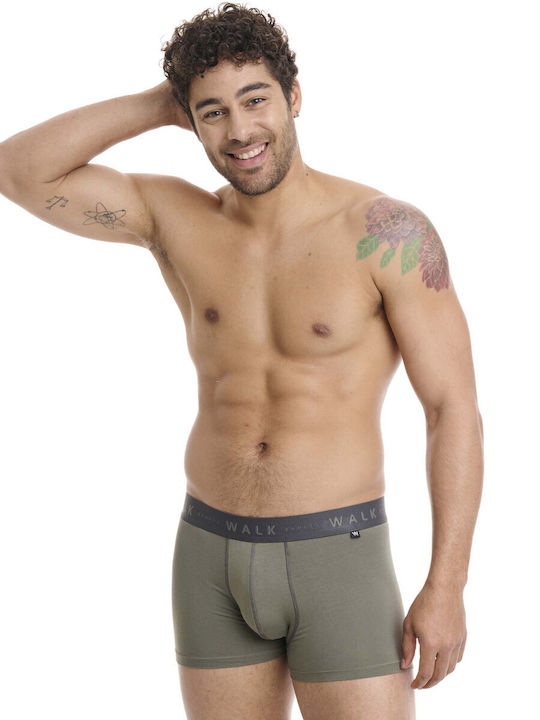 Herren Boxershorts Brown-khaki 2Packung