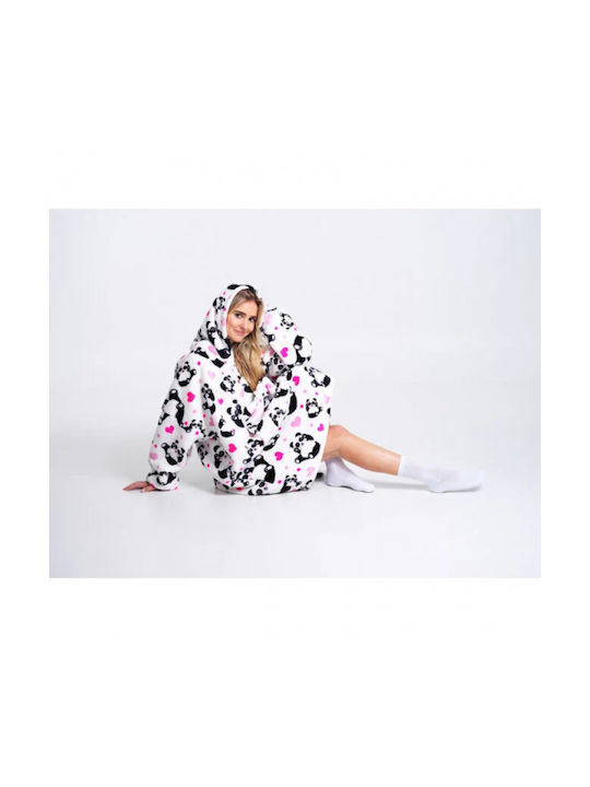 Noxxiez Κουβέρτα Panda Print 160εκ.