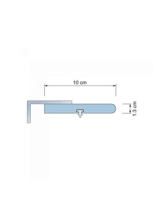 Anartisi Phantom One-Way Metallic Curtain Track 300cm 513839-04