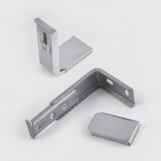 Anartisi Phantom Einweg Vorhangschiene in Silber Farbe 300εκ. 513830-04