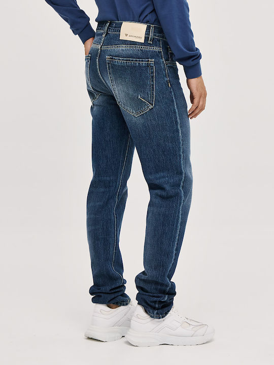 Men's Denim Pants with Regular Fit Blue