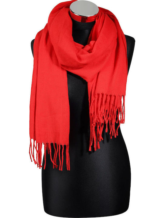 Women's Wool Scarf Red
