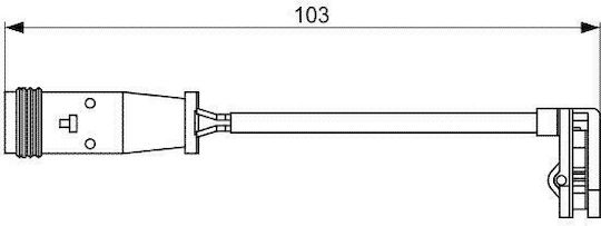 Warning Sensor Brake Pad Wear Bosch 1 987 473 037