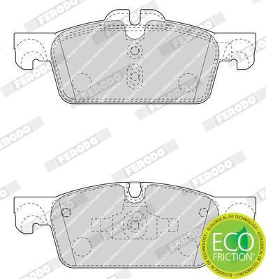 Ferodo Fdb4405 Комплект Спирачни Накладки Дискова Спирачка