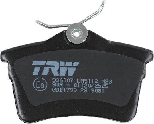 Trw Gdb1799 Комплект Спирачни Накладки Дискови Автомобилни Спирачки