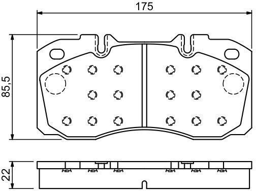Bosch Brake Pad Set Disc Brake 0 986 494 257