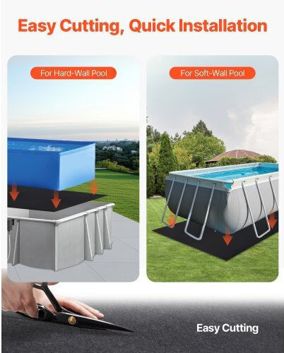 Vevor Accesorii pentru piscină 16x32cm Negru