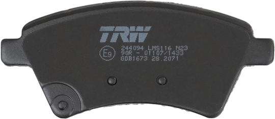 Trw Gdb1673 Brake Pad Set Disc Brake