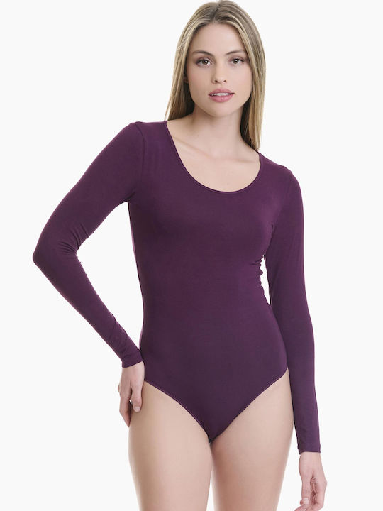 Bodysuit cu Mâneci Lungi din Bambus