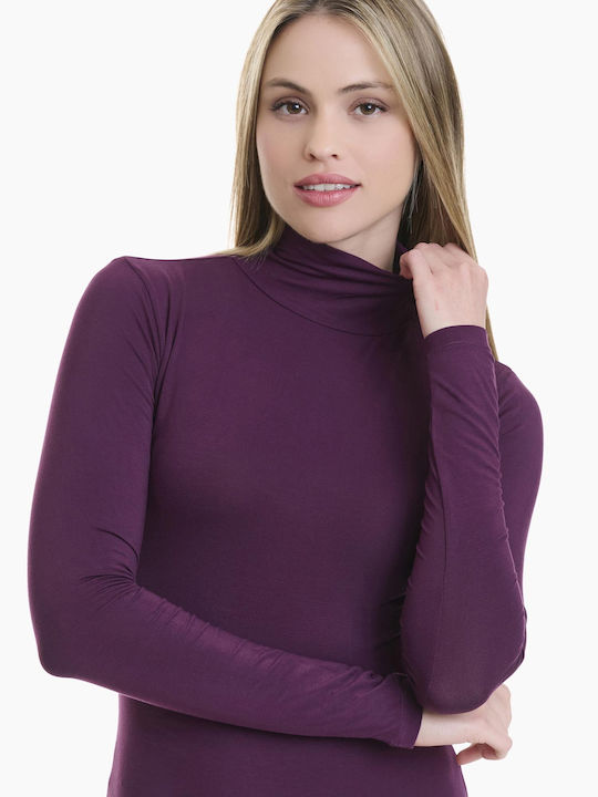 Long Sleeve Turtleneck Bodysuit Bamboo