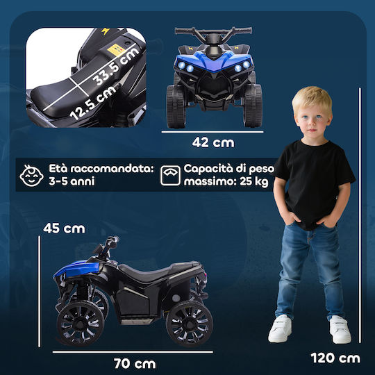 Παιδική Γουρούνα Ηλεκτροκίνητη 6 Volt Μπλε για 8+ ετών