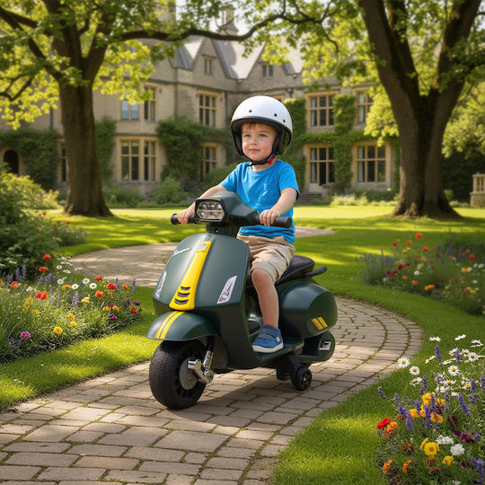 Kids Ride-On Motorbike Electric 6 Volt Green for 6+ Years