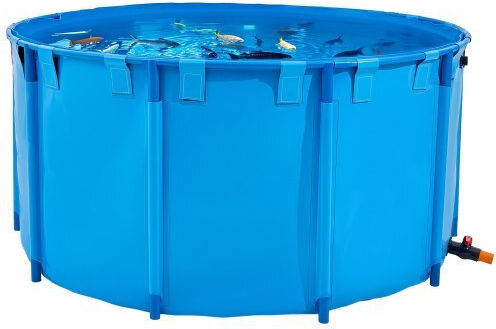 Vevor Vevor Fish Aquarium Capacity 89L Blue with Stand