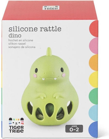 Silicone Baby Rattle Dinosaur 20305 Tiger Tribe 9341736102127