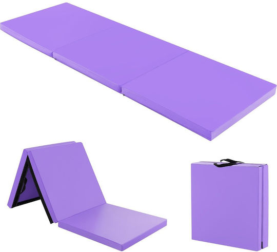 Costway Στρώμα Γυμναστικής Μωβ (180x60cm)