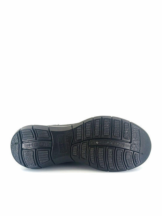 Leder Herren Slip-Ons Schwarz