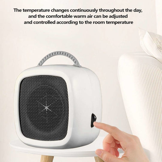 Uncle George Fan Heater Room Floor White 400W