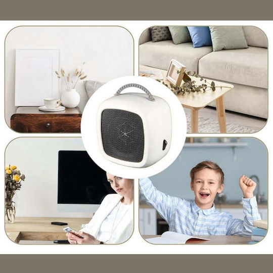 Uncle George Fan Heater Room Floor White 400W