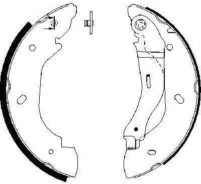 Bosch Brake Shoe Set 0 986 487 660