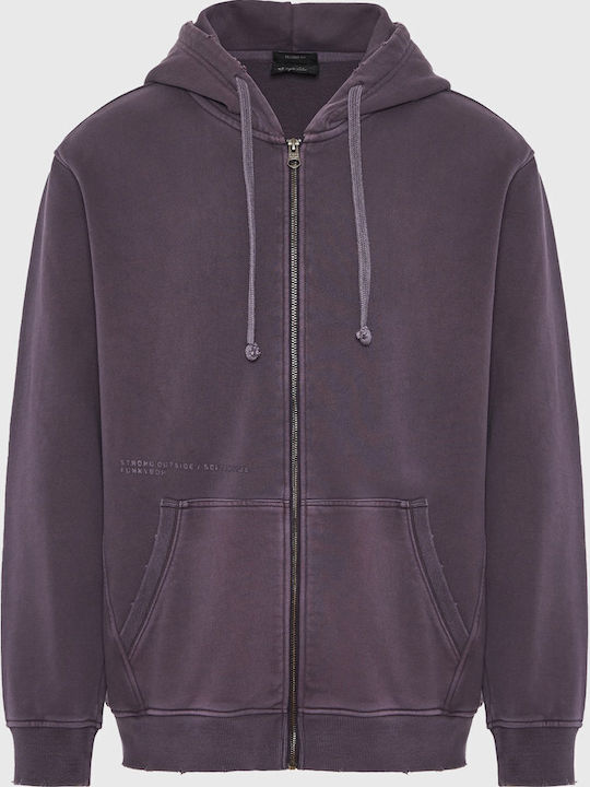 Sweatshirt mit Kapuze Lila