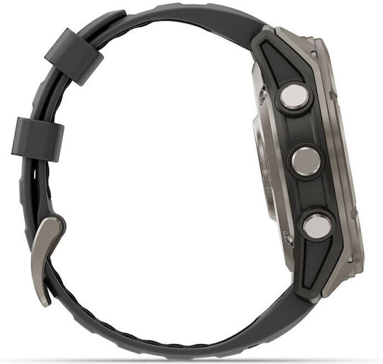 Garmin Fenix 8 Pro Титан 51мм Смартчасовник с eSIM и Пулсомер (Graphite/Black Silicone)