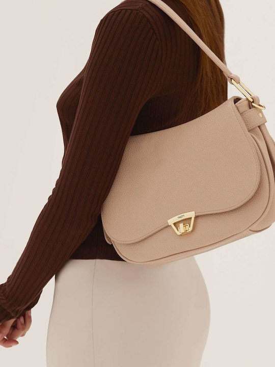 Damentasche Schultertasche Beige