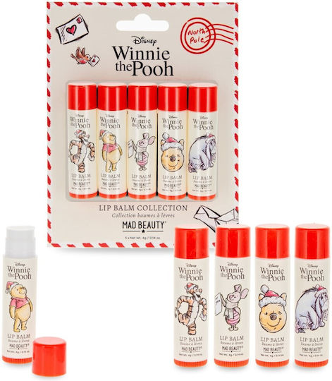 Mad Beauty Winnie Pooh Σετ Lip Balm