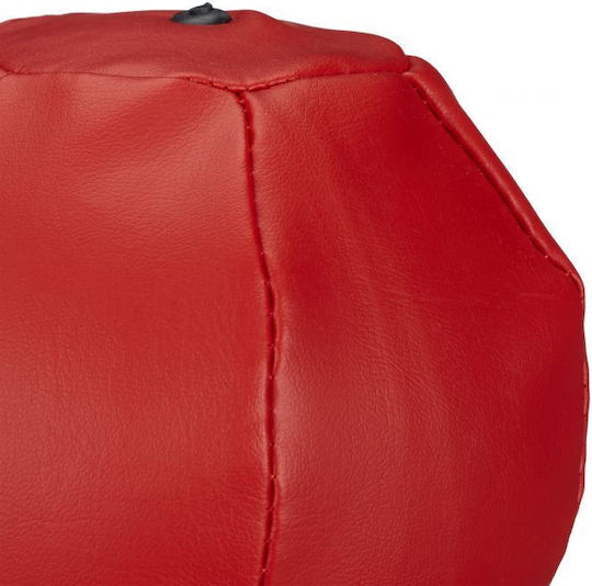 Relaxdays Punga din piele Punga de viteză cu înălțimea 35.5cm Roșu
