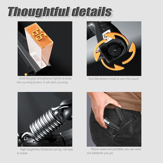 Crush Grippers Gray with Resistance up to 60kg