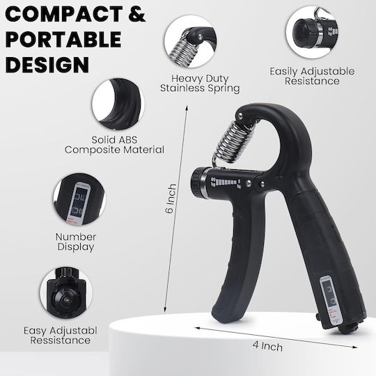 Crush Grippers Gray with Resistance up to 60kg